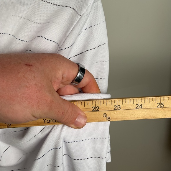 TravisMathew Pima Blend Striped Performance Polo Shirt - Men’s Large - Picture 12 of 14